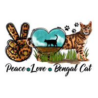 Peace Love Bengal Cat | Teevron