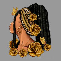 Gold Roses Afro Woman Vintage Hoodie | Teevron