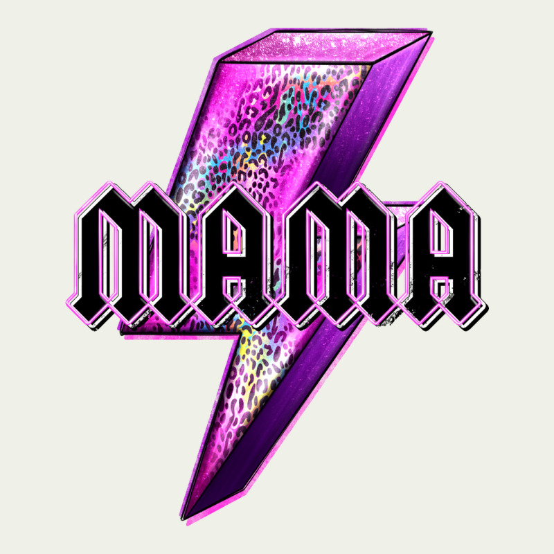 Mama Neon Leopard Lightning Bolt Urban Heavy Tee by texasbilliewilder | Teevron