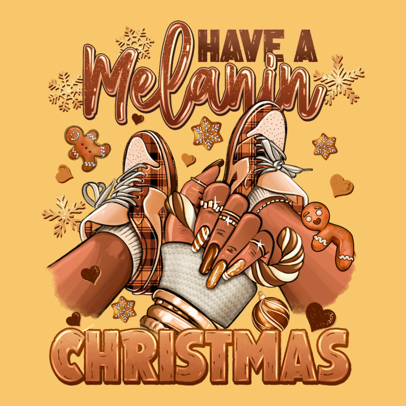 Have A Melanin Christmas Black Girl Sneakers Vintage Hoodie by RanaPortraitStore | Teevron