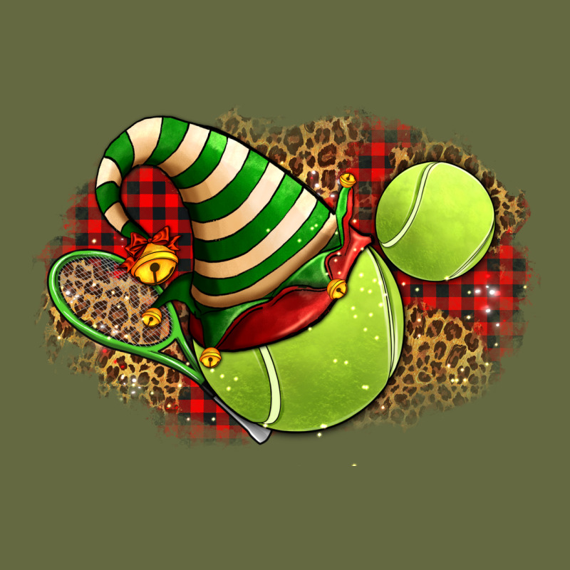 Tennis Christmas With Racket And Hat Long Sleeve Tee by FaDigitalArtStudio | Teevron