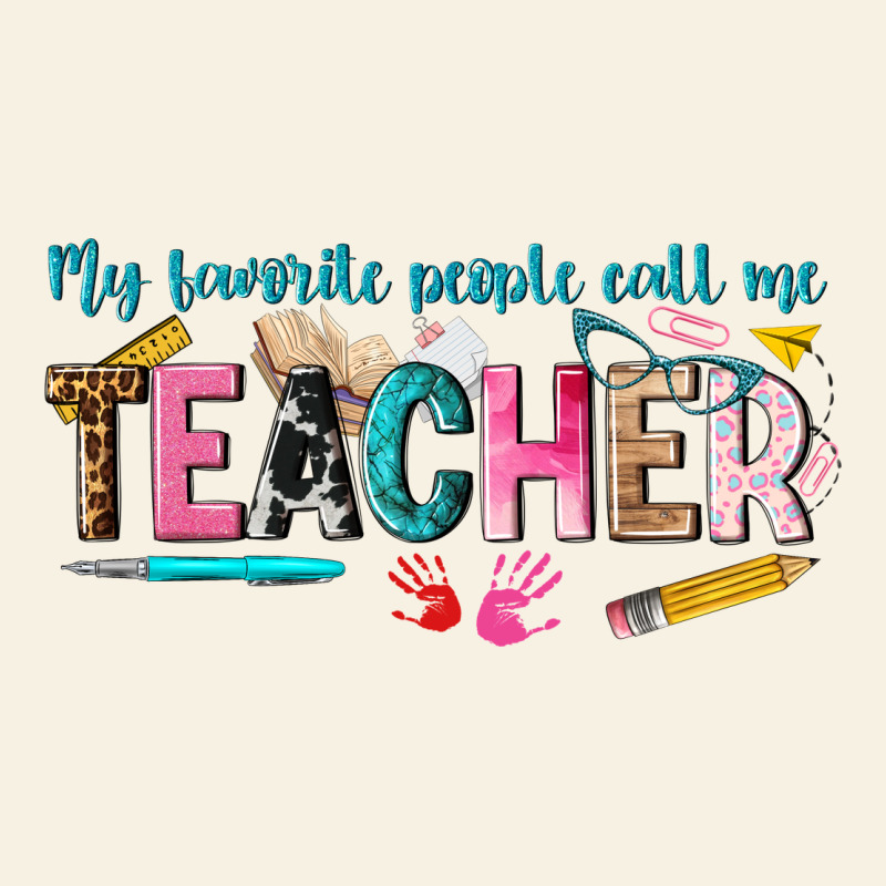 My Favorite People Call Me Teacher Vintage Tee by texasbilliewilder | Teevron