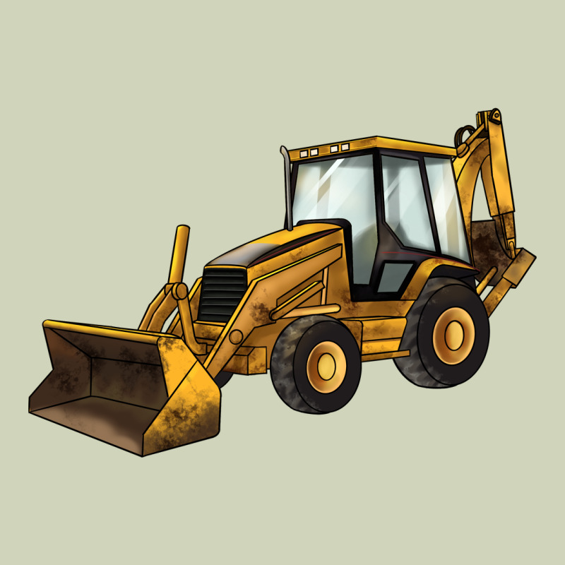 Backhoe Loader Truck Heavyweight Hoodie by LillyAllenDesigns | Teevron