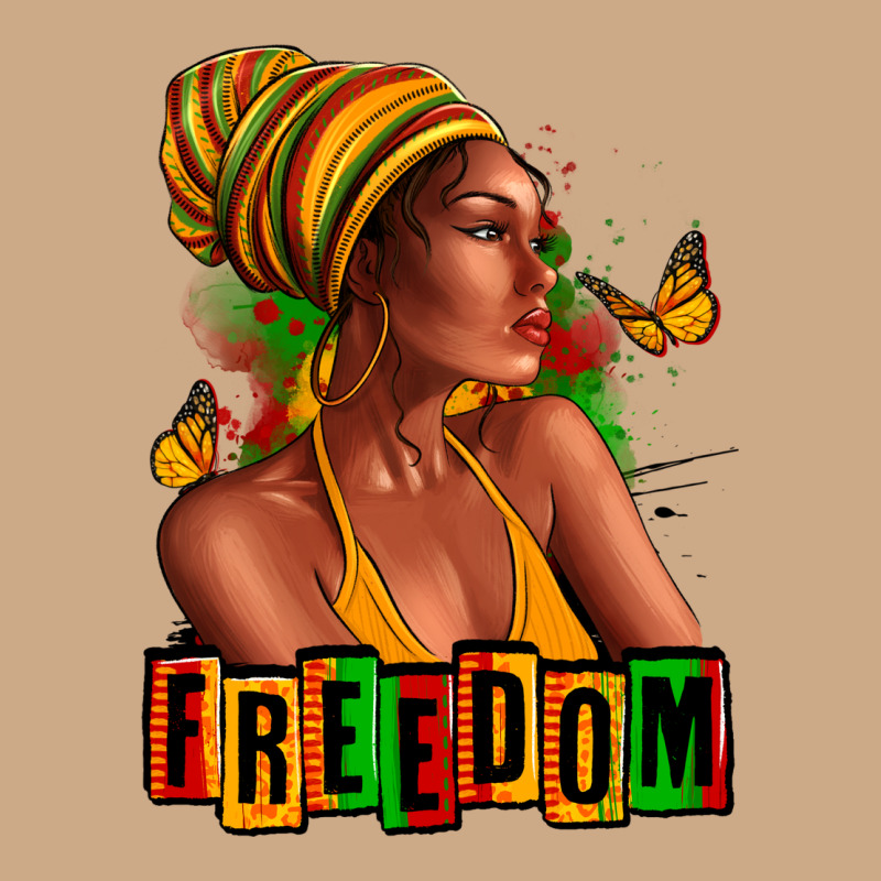 Juneteenth Freedom Afro Woman Vintage Hoodie by RanaPortraitStore | Teevron
