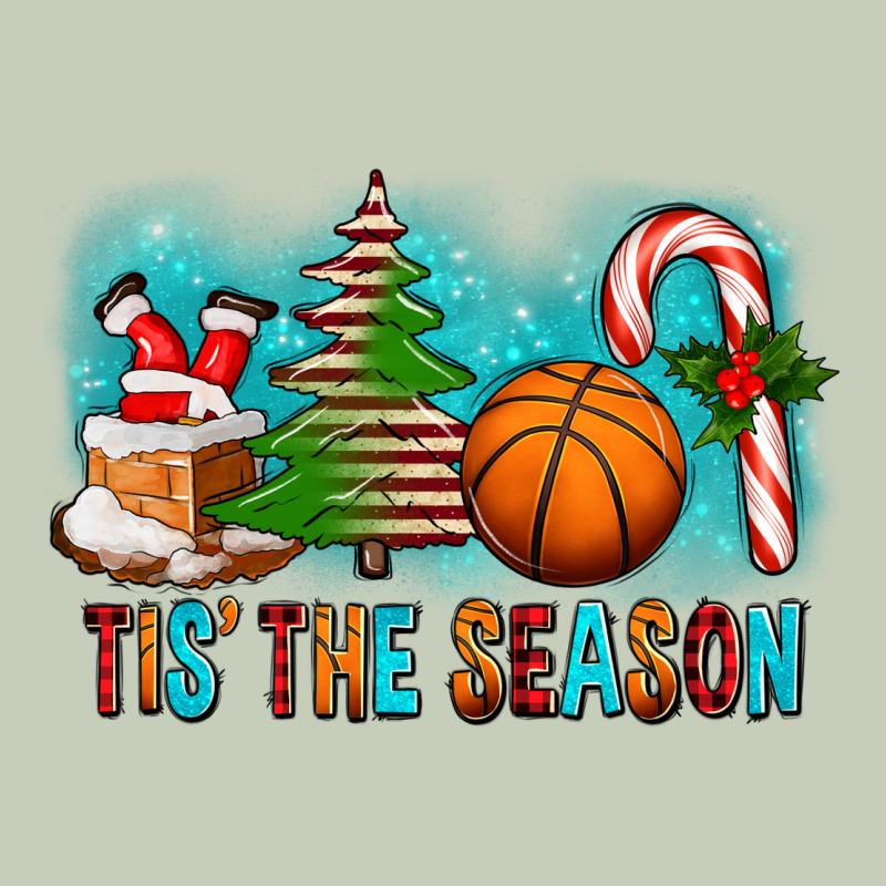 Tis The Season Christmas With Basketball And Candy Cane Long Sleeve Tee by FaDigitalArtStudio | Teevron