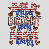 Bold Stripes Bright Stars Brave Hearts Zipper Hoodie | Teevron