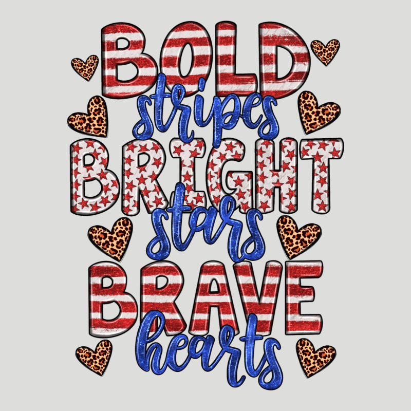 Bold Stripes Bright Stars Brave Hearts Zipper Hoodie by JahusDesignShop | Teevron