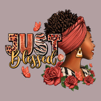 Just Blessed Afro Woman With Roses Vintage Hoodie | Teevron