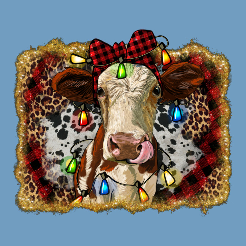 Heifer Cow Christmas Western Background Urban Heavy Tee by RanaPortraitStore | Teevron