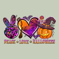 Peace Love Halloween Ladies Tee | Teevron
