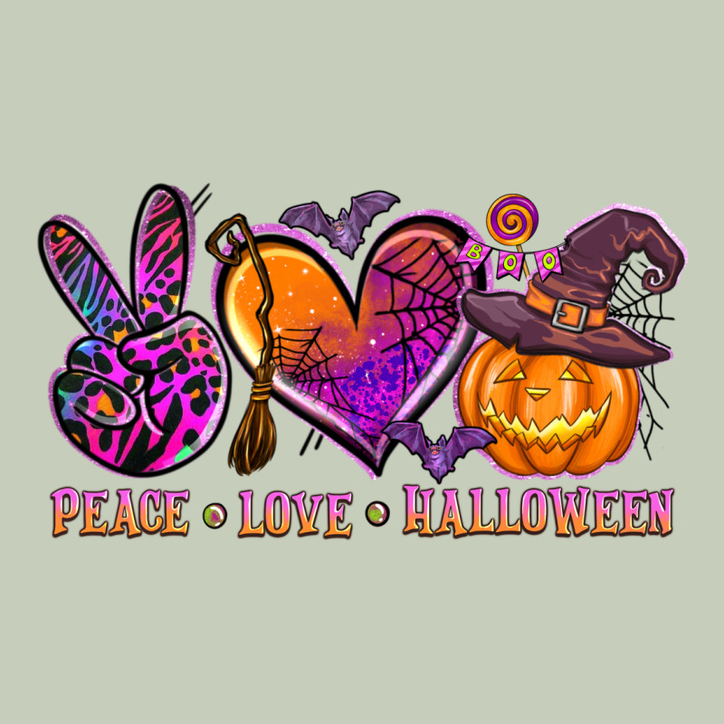 Peace Love Halloween Ladies Tee by AdoDesignShop | Teevron