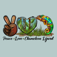 Peace Love Chameleon Lizard Heavy Core Tee | Teevron