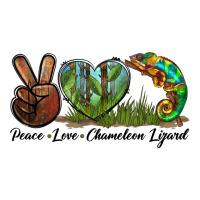 Peace Love Chameleon Lizard | Teevron