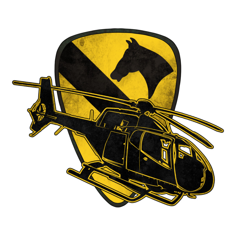 1st Cavalry Division Chopper Helicopter Air Cav Heavyweight Hoodie by Jasminsmagicworld | Teevron