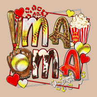 Mama Softball Baseball With Popcorn Urban Heavy Tee | Teevron