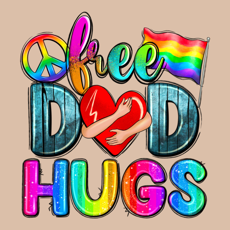 Free Dad Hugs Urban Heavy Tee by Zillion Design Studio | Teevron