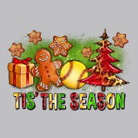 Tis The Season Christmas With Softball And Gingerbread Man Long Sleeve Tee | Teevron