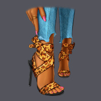 Leopard Heels Black Fashion Girl Vintage Hoodie | Teevron