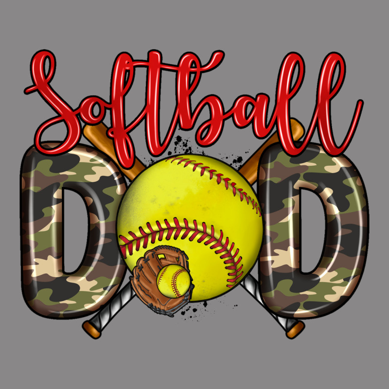 Softball Dad Vintage Tee by Zillion Design Studio | Teevron