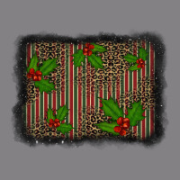 Christmas Plaid Leopard Mistletoe Background Heavyweight Hoodie | Teevron
