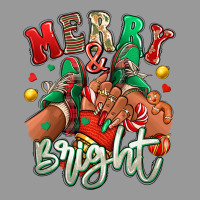 Merry And Bright Black Girl Sneakers Vintage Hoodie | Teevron