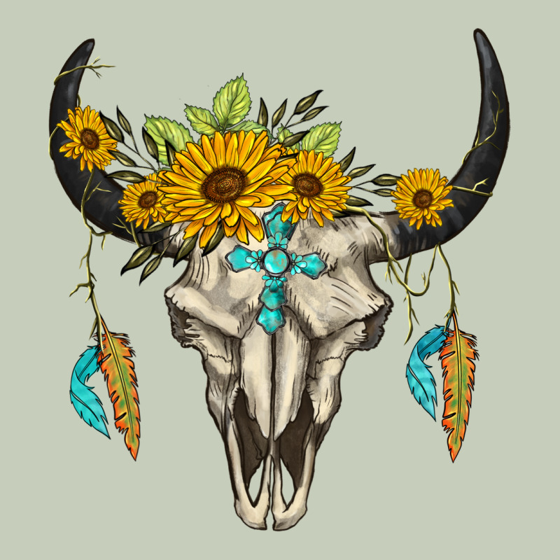 Bull Skull Western Classic Tee by BarkalooDesign | Teevron