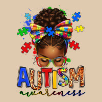 Autism Awareness Afro Messy Bun Heavyweight Sweatshirt | Teevron