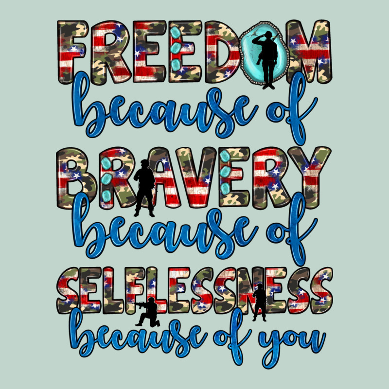 Freedom Because Of Bravery Because Of Selflessness Because Of You Zipper Hoodie by JahusDesignShop | Teevron