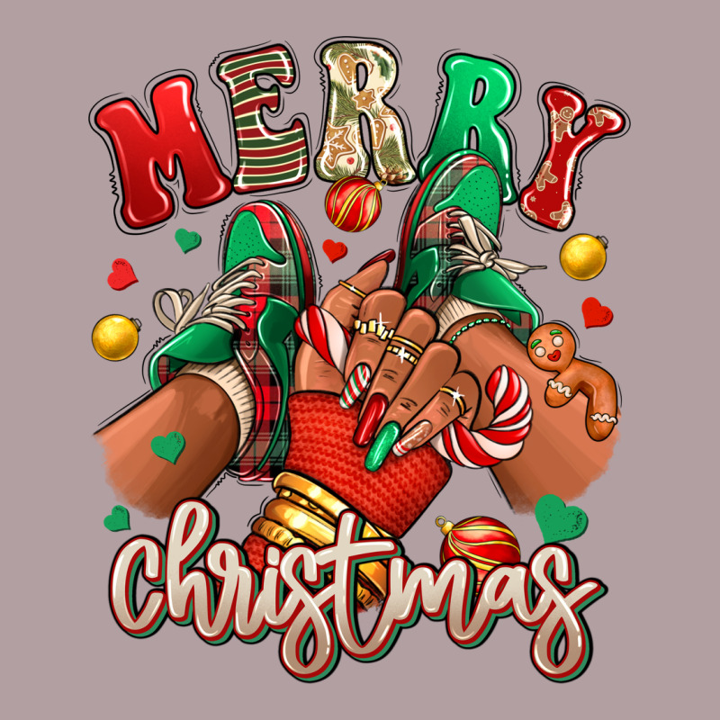 Merry Christmas Black Girl Sneakers Vintage Hoodie by RanaPortraitStore | Teevron