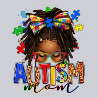Autism Mom Afro Locs Messy Bun Heavyweight Sweatshirt | Teevron