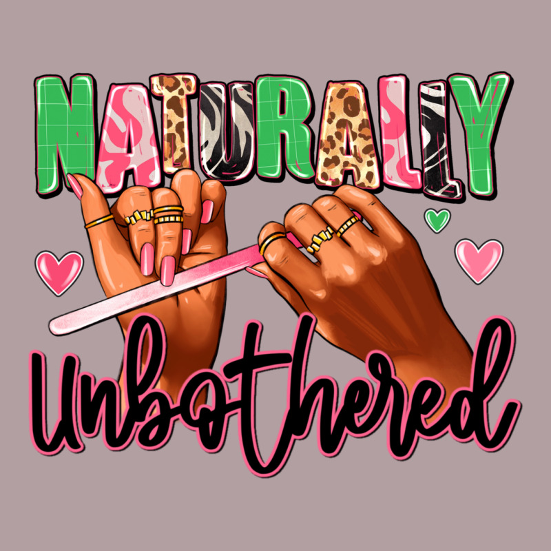 Naturally Unbothered Afro Nails Vintage Hoodie by RanaPortraitStore | Teevron