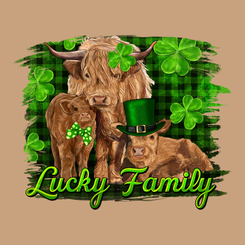 St Patrick's Day Lucky Cow Family Vintage Tee by RanaPortraitStore | Teevron