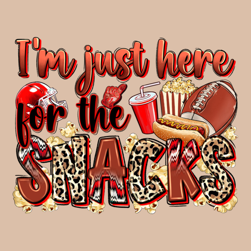 I'm Just Here For The Snacks American Football Urban Heavy Tee by Zillion Design Studio | Teevron