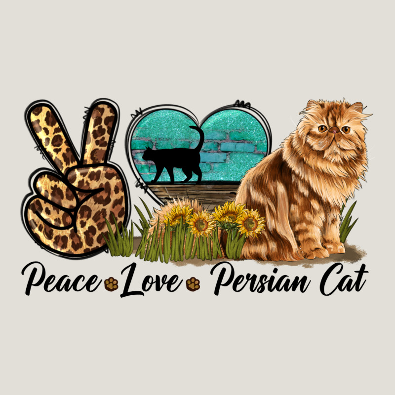 Peace Love Persian Cat Heavy Core Tee by LillyAllenDesigns | Teevron