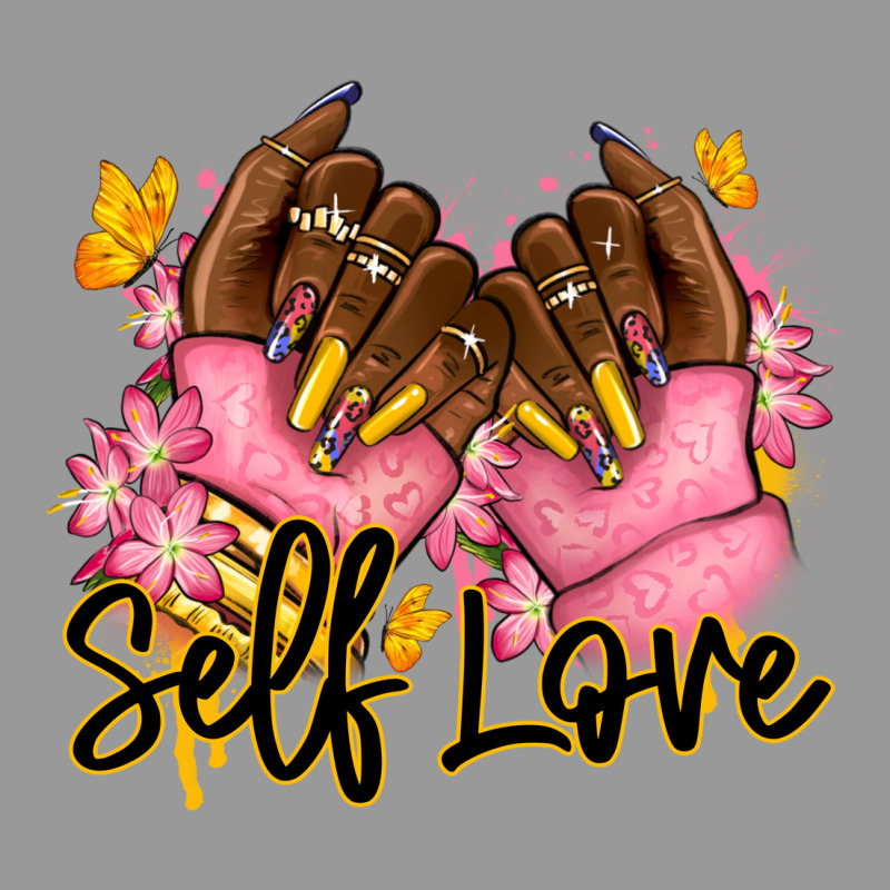 Self Love Pink Afro Nails Vintage Hoodie by RanaPortraitStore | Teevron