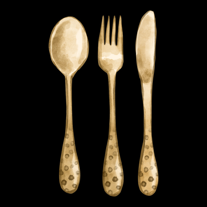 Spoon Fork Knife Fa Element Long Sleeve Tee by FaDigitalArtStudio | Teevron