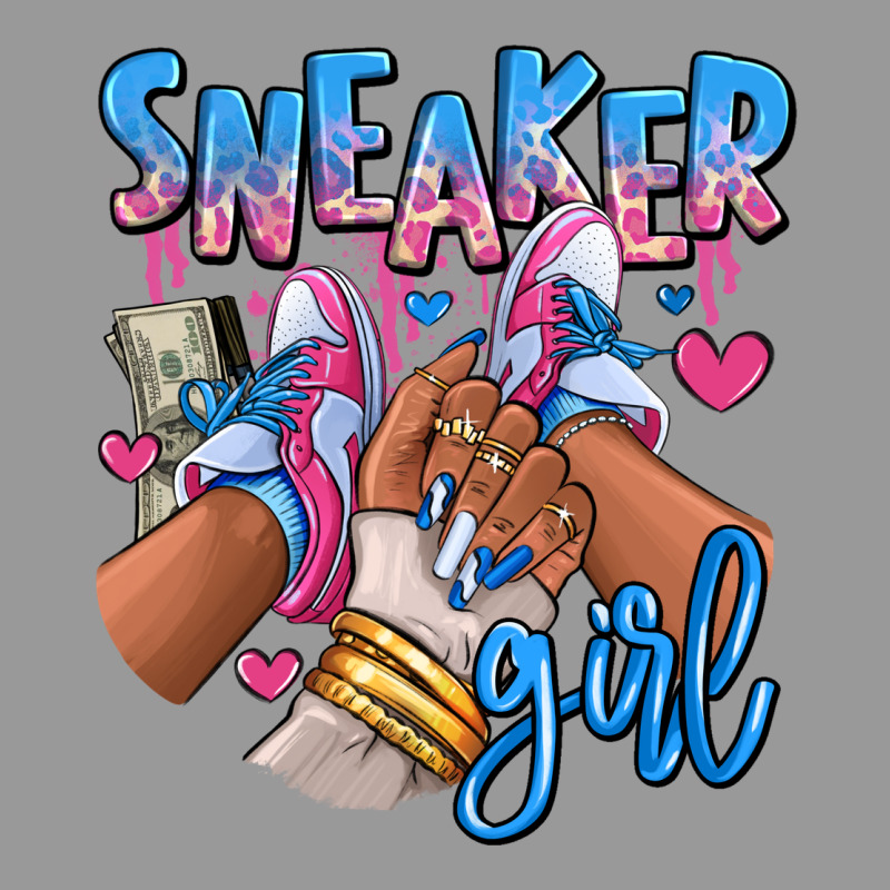 Sneaker Girl Afro Woman Vintage Hoodie by RanaPortraitStore | Teevron