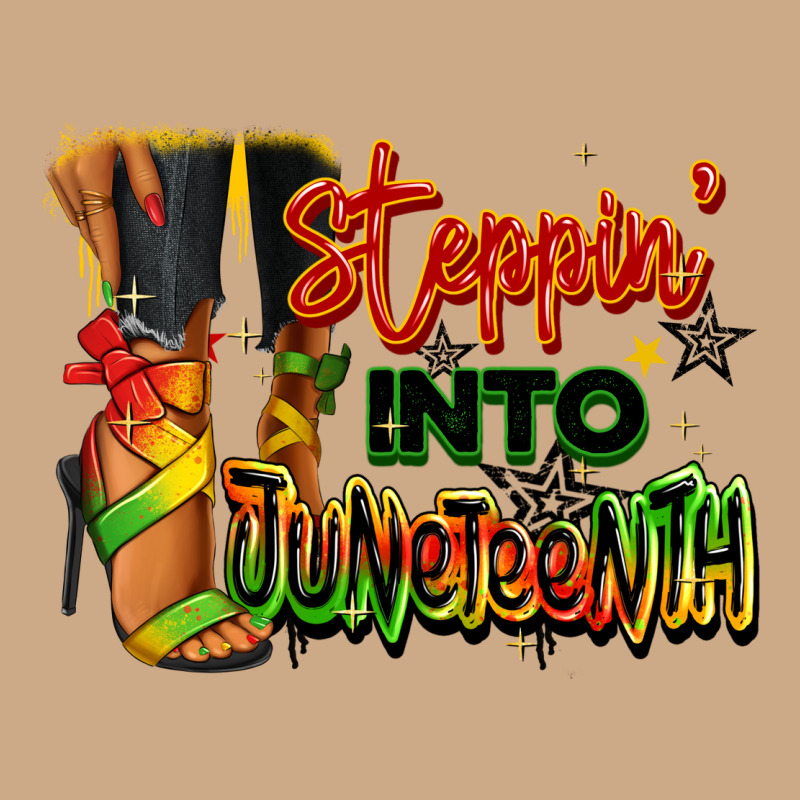 Steppin' Into Juneteenth Black Fashion Girl Vintage Hoodie by RanaPortraitStore | Teevron