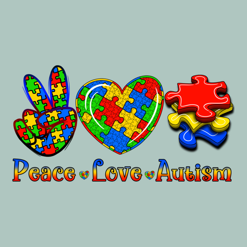 Peace Love Autism Premium Sweatshirt by Jasminsmagicworld | Teevron