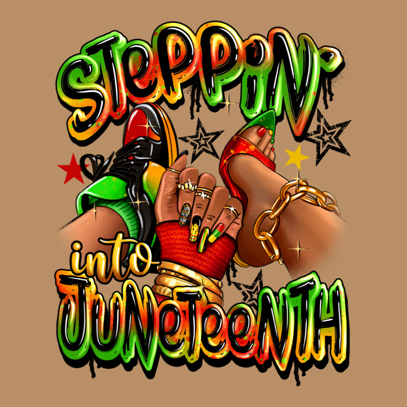 Steppin' Into Juneteenth Sneaker And Heel Afro Wom Vintage Hoodie by RanaPortraitStore | Teevron