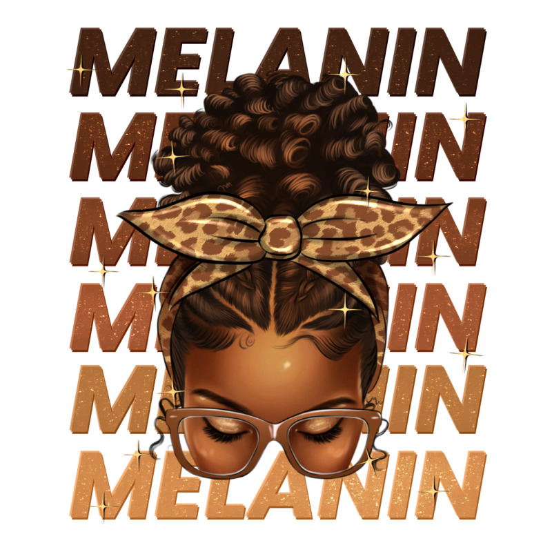Melanin Afro Messy Bun Urban Heavy Tee by texasbilliewilder | Teevron