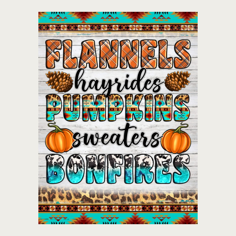 Flannels Hayrides Pumpkins Sweaters Bonfires Zipper Hoodie by Artiststas | Teevron