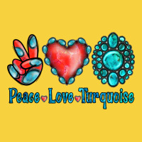 Peace Love Turquoise Premium Sweatshirt | Teevron
