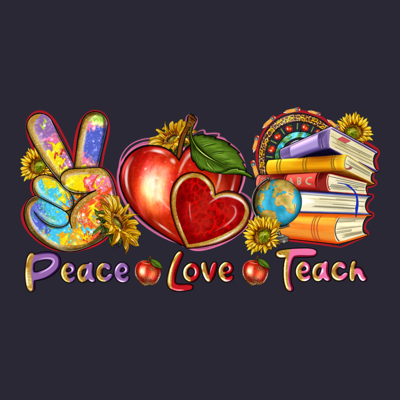 Peace Love Teach Vintage Tee by texasbilliewilder | Teevron