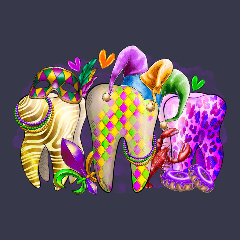 Mardi Gras Tooth Long Sleeve Tee by RacoonDesign | Teevron