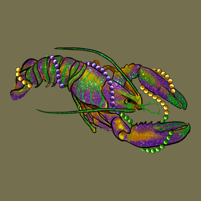Mardi Gras Crawfish Vintage Hoodie by RanaPortraitStore | Teevron