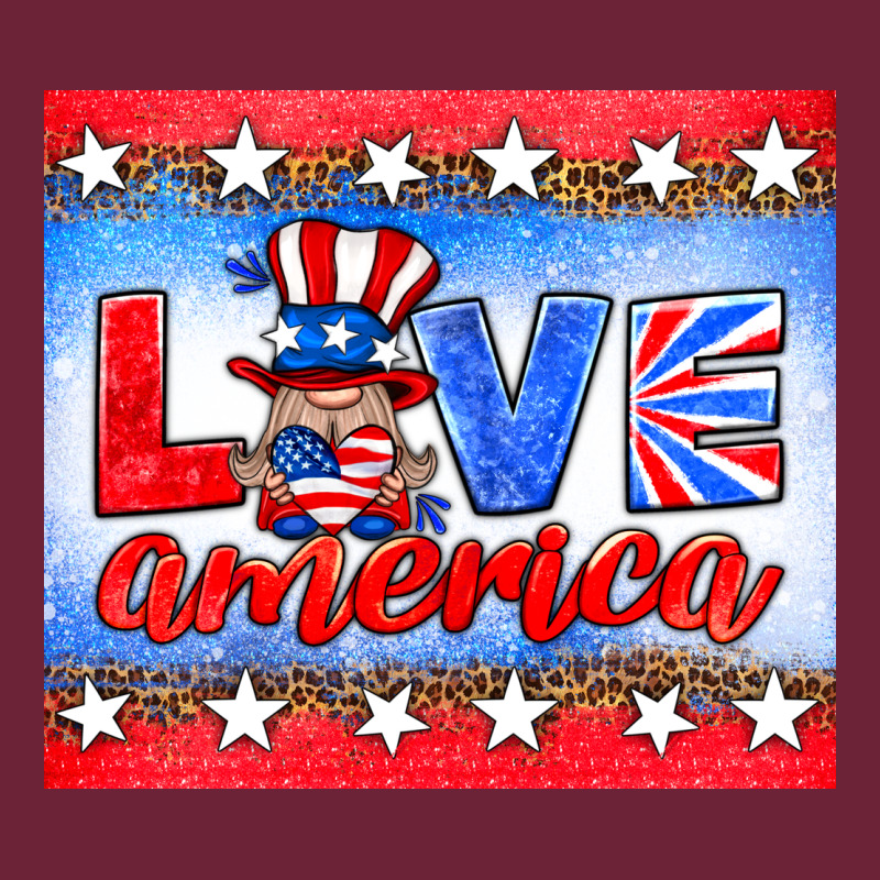 Love America Gnome Long Sleeve Tee by HRA Design Shop | Teevron