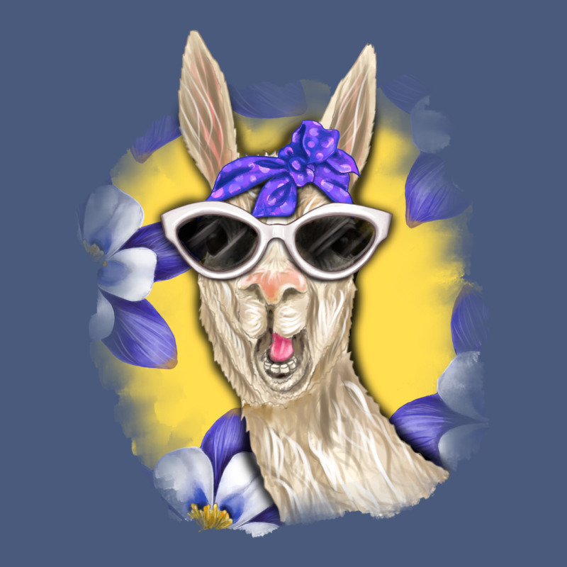 Llama With Sunglasses Vintage Hoodie by RanaPortraitStore | Teevron