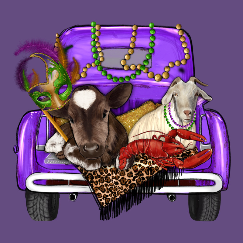 Mardi Gras Truck With Farm Animals Vintage Hoodie by RanaPortraitStore | Teevron