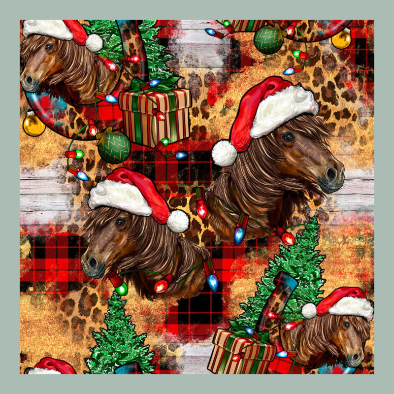 Christmas Horse Leopard Tartan Classic Tee by FaDigitalArtStudio | Teevron
